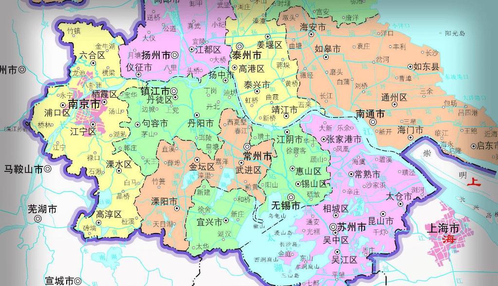 淮安最新行政区划图｜淮安行政区划图更新版